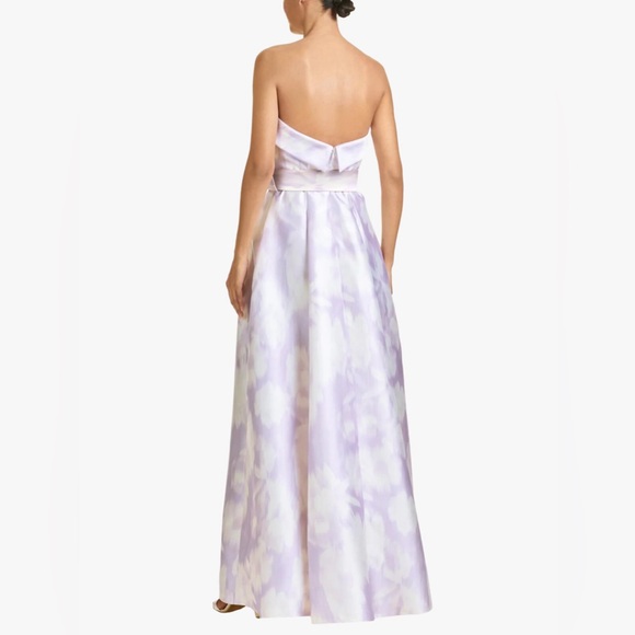 Sachin + Babi Lavender Ikat Strapless Brielle Gown - Picture 2 of 3